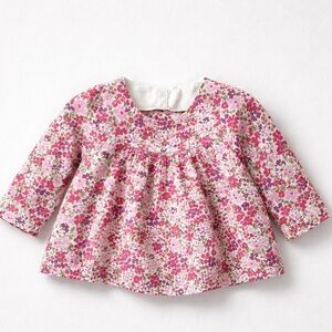 GAP Baby Floral peasant tunic dress long sleeves size 3-6 months